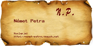 Német Petra névjegykártya